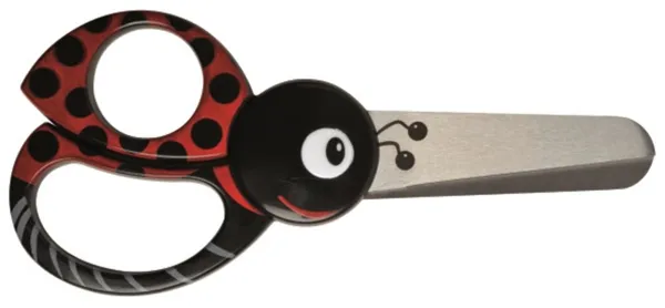 Fiskars lasten sakset leppäkerttukuvioinnilla