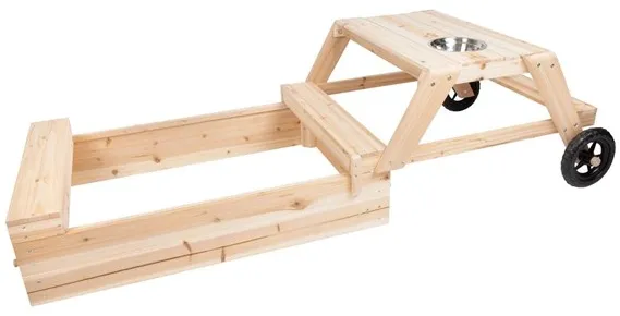 Small Foot - Hiekkalaatikko istuinalueella ja mutapöydällä