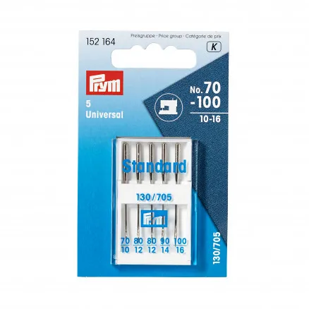 Prym ompelukoneen neulat Universal 130/705 koko 70-100 - 5 kpl.